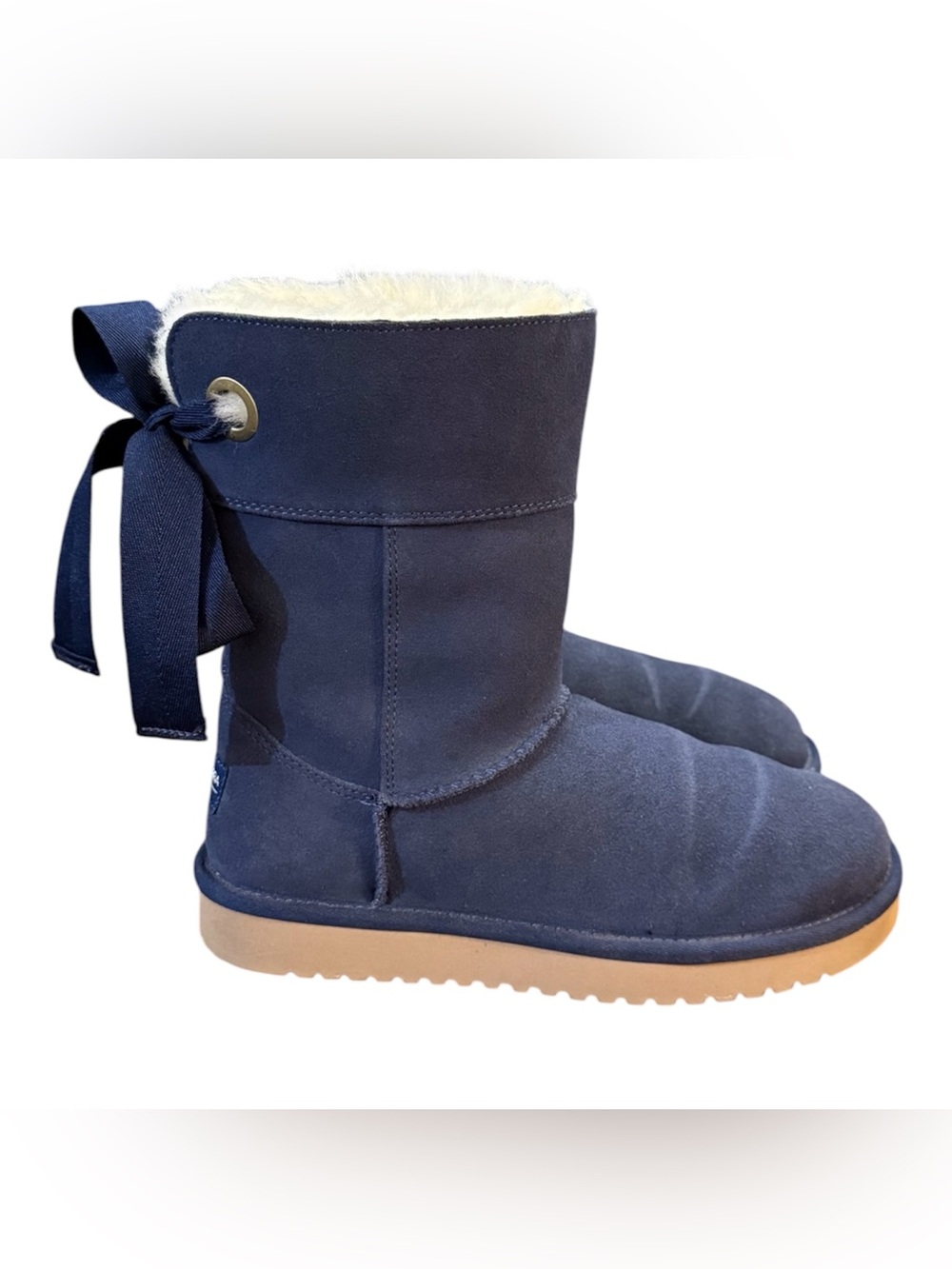 Koolaburra by UGG Andrah Short Suede Boots Navy Blue Women’s Size 6
